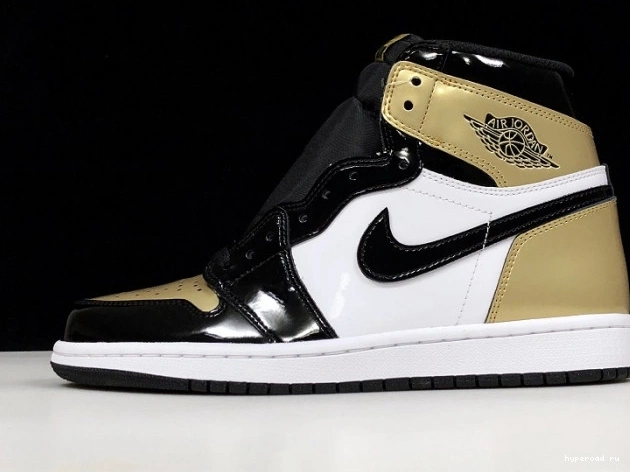 Air High 1 Toe Jordan Glod Retro 861428-007 0913